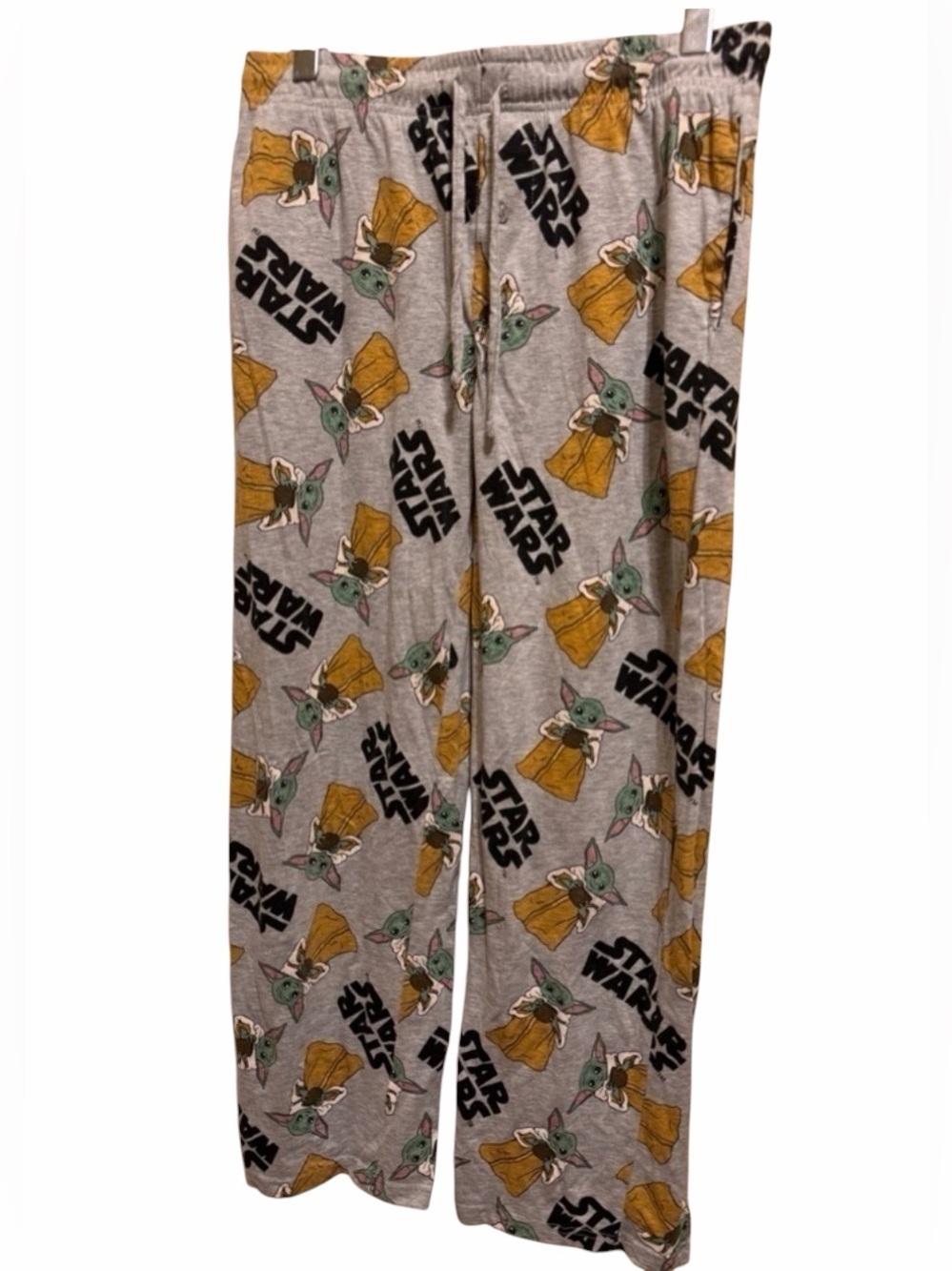 Star Wars Baby Yoda Eating Soup Men’s pajama Pants Sz M